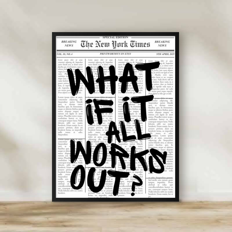 Fancy Frame 16 – black and white wall art | برواز أبيض وأسود 16
