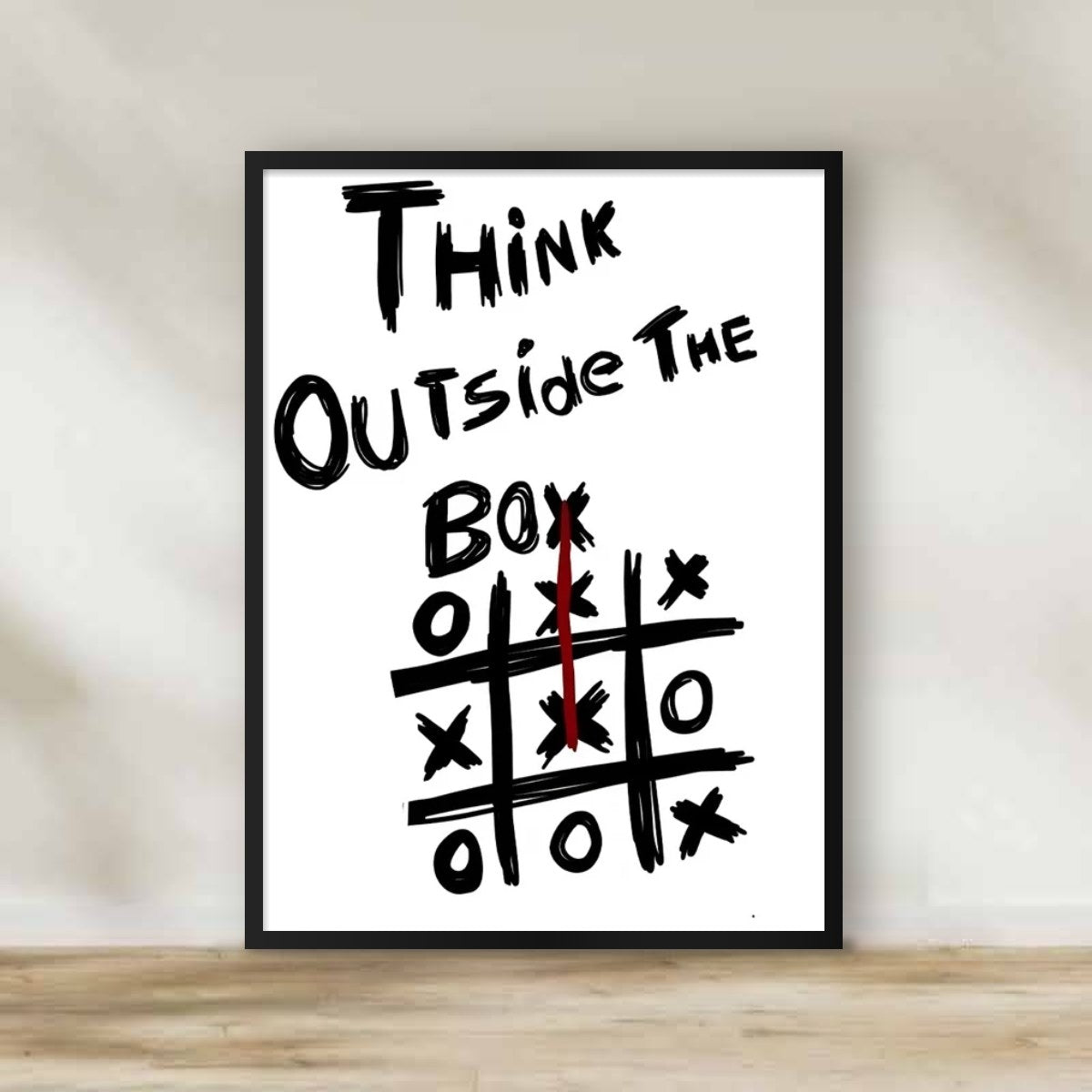 Fancy Frame 7 – black and white wall art | برواز أبيض وأسود 7