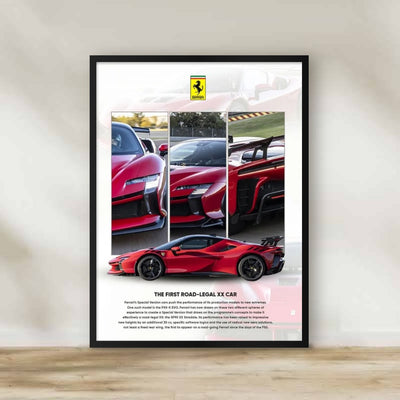 Ferrari Frame 2 – car wall art | برواز فيراري 2