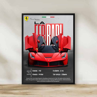Ferrari Frame 3 – car wall art | برواز فيراري 3