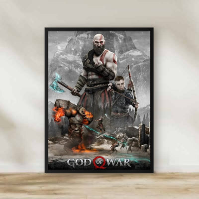 God of War Frame – gaming wall art | برواز جود أوف وور
