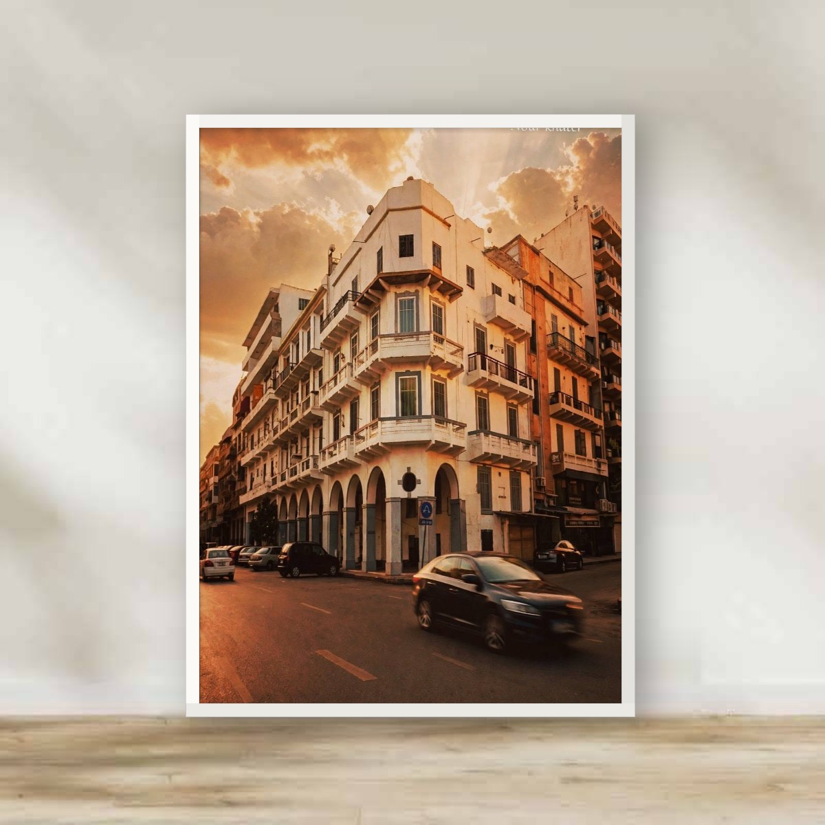 Golden Cairo Details White Frame – photography wall art | برواز أبيض تفاصيل القاهرة