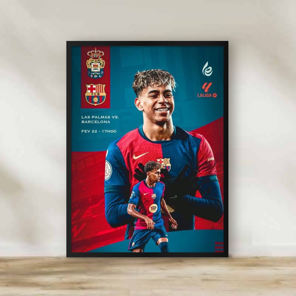 Lamine Yamal Frame – football wall art | برواز لامين يامال