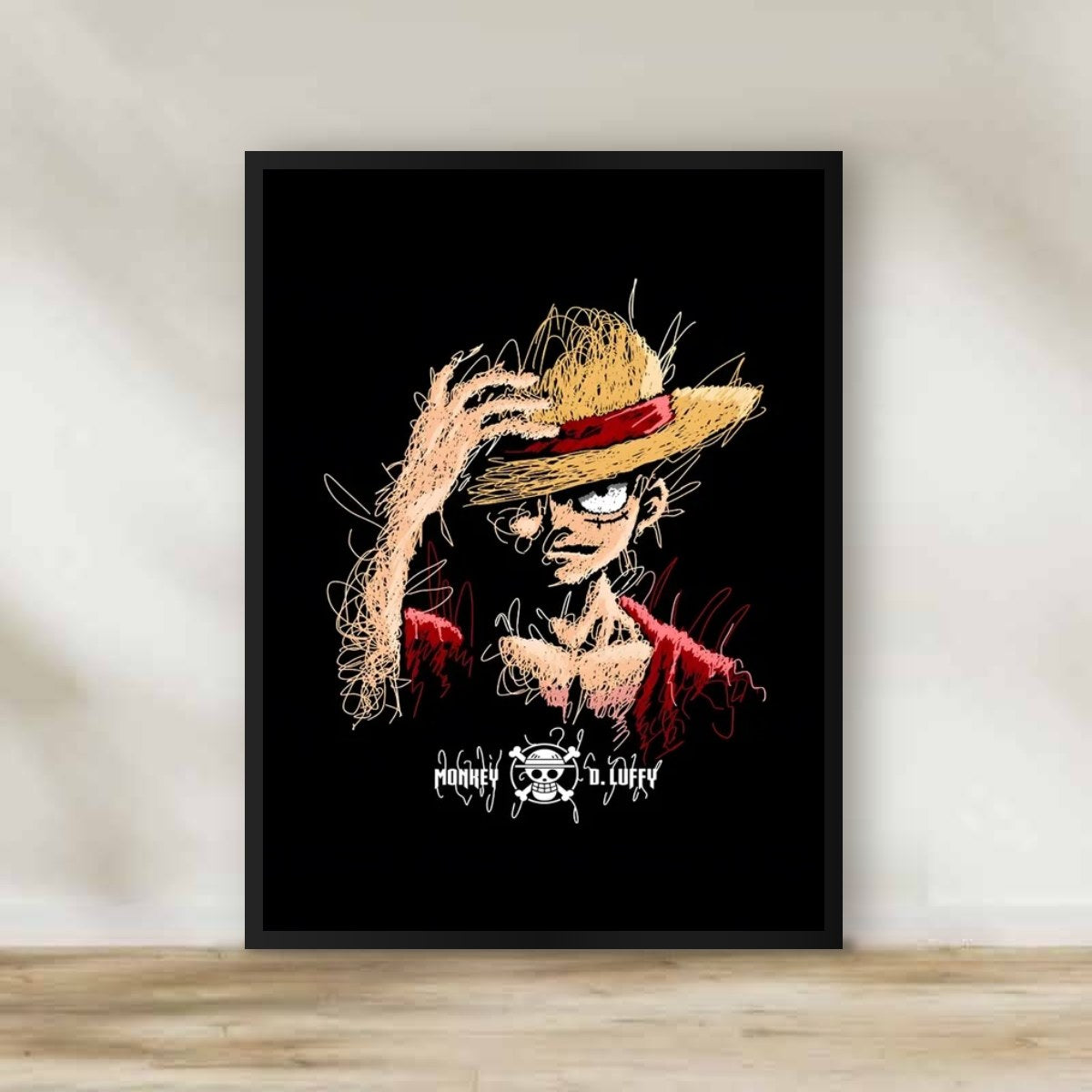 Luffy 1 Frame – anime wall art | برواز لوفي 1