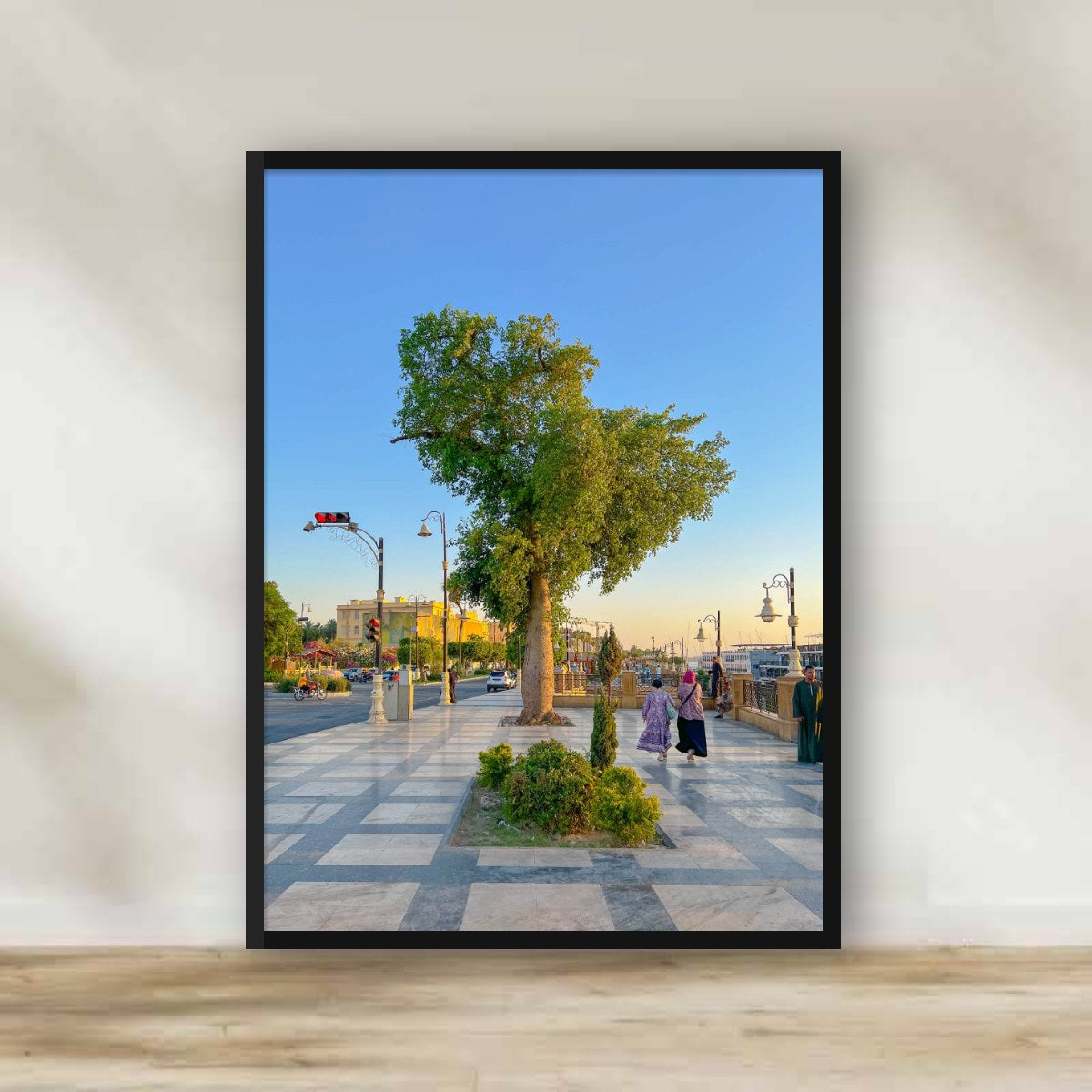 Luxor Corniche Frame – photography wall art | برواز كورنيش الأقصر