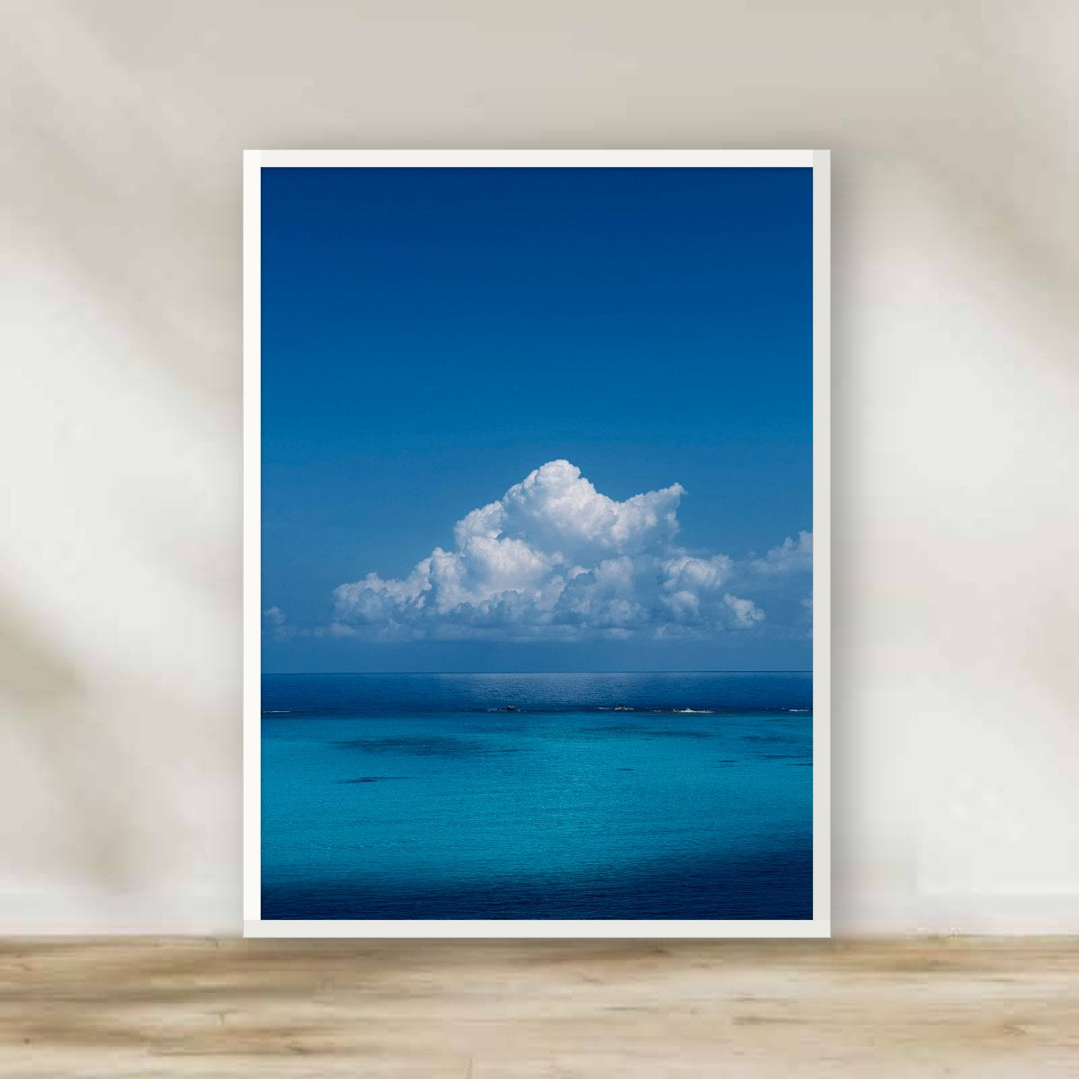 Marsa Matrouh Sky White Frame – photography wall art | برواز أبيض سما مرسى مطروح