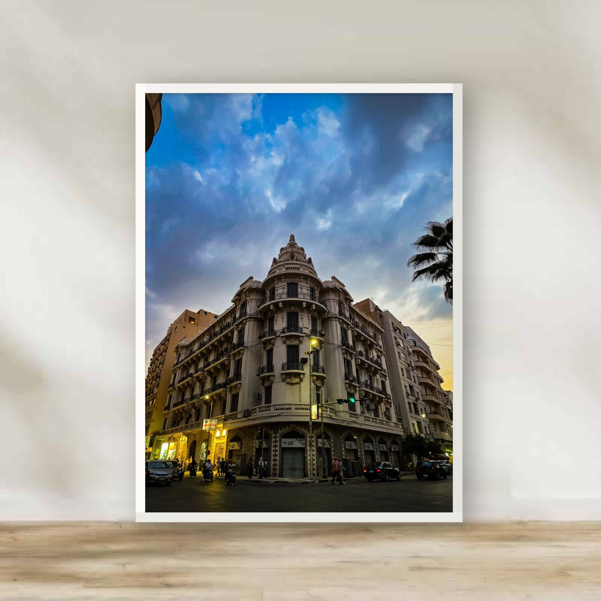 Matossian Building White Frame – photography wall art | برواز أبيض عمارة ماتوسيان
