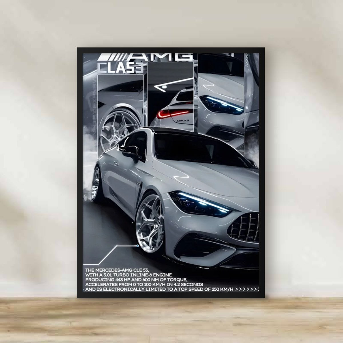 Mercedes Frame 3 – car wall art | برواز مرسيدس 3