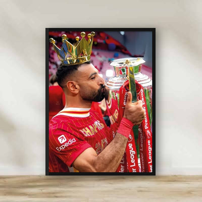 MO Salah Wooden Wall Art – football wall art | لوحة خشبية - محمد صلاح