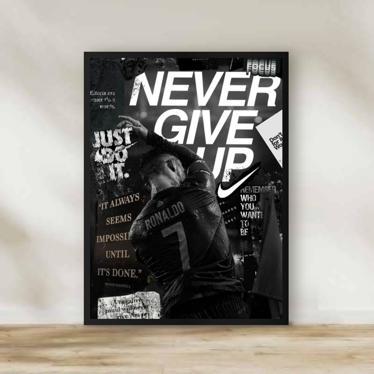Motivation 19 Frame – motivational quote wall art | برواز تحفيزي 19
