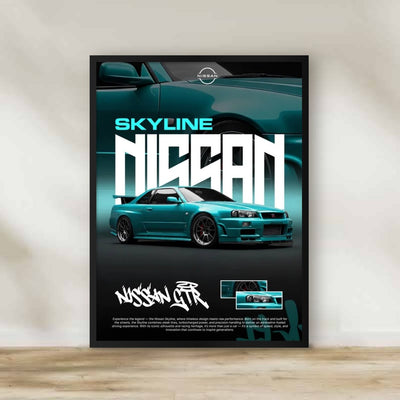 Nissan Frame 2 – car wall art | برواز نيسان 2