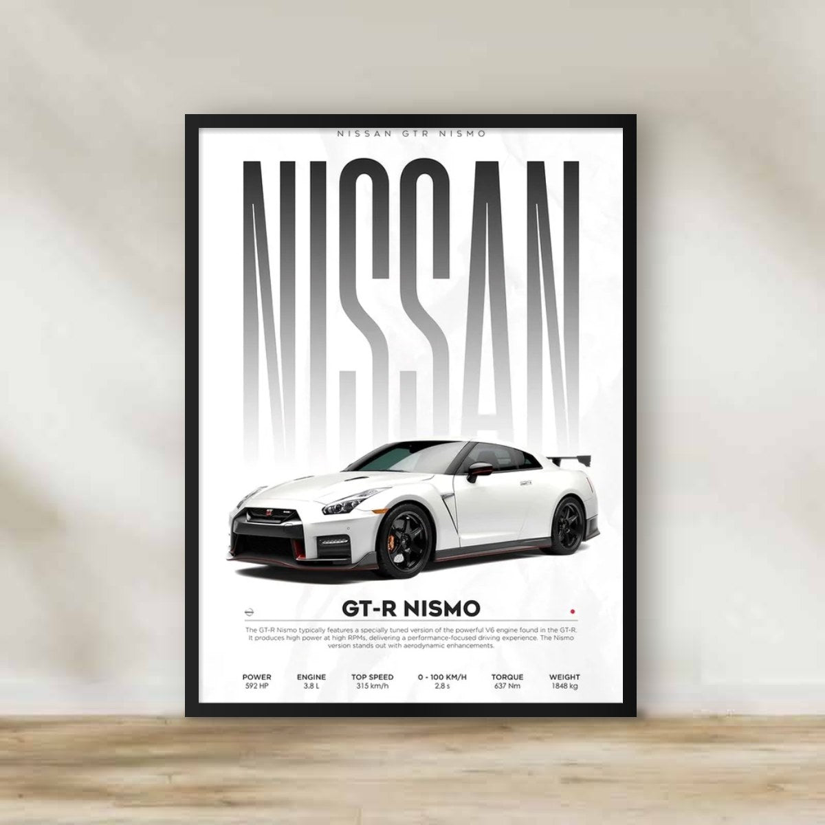 Nissan Frame 4 – car wall art | برواز نيسان 4
