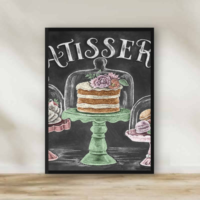 Patisserie Frame – kitchen wall art | برواز "Patisserie"