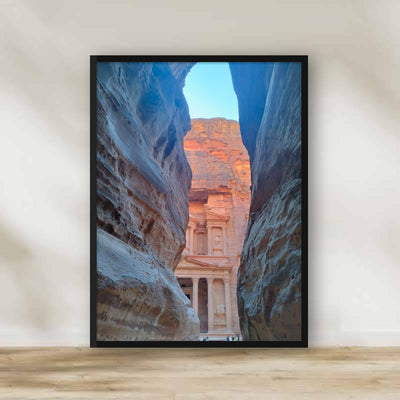 Petra Treasury Frame – photography wall art | برواز البتراء