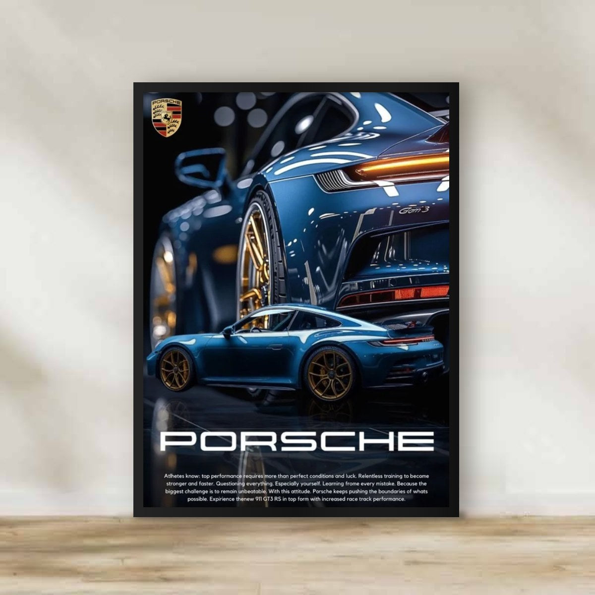 Porsche Frame 4 – car wall art | برواز بورشه 4