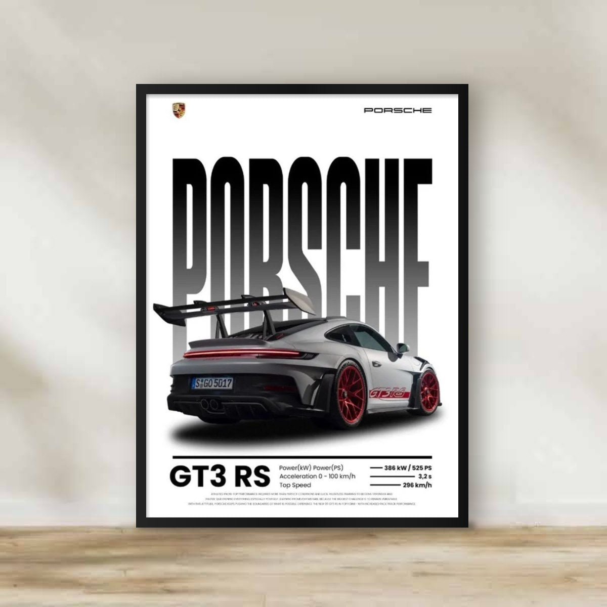 Porsche Frame 5 – car wall art | برواز بورشه 5