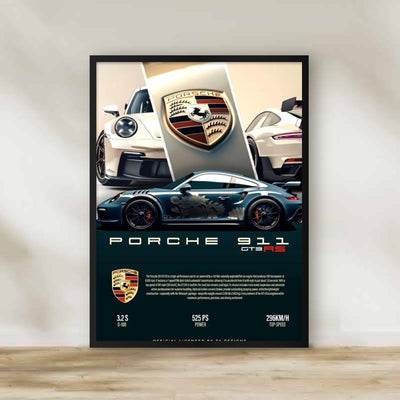 Porsche Frame 7 – car wall art | برواز بورشه 7