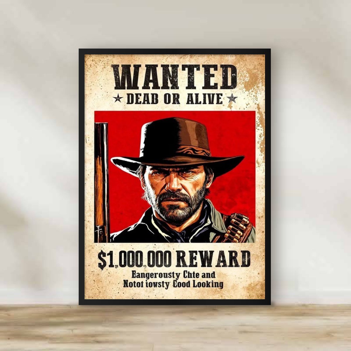 Red Dead 1 Frame – gaming wall art | برواز ريد ديد 1