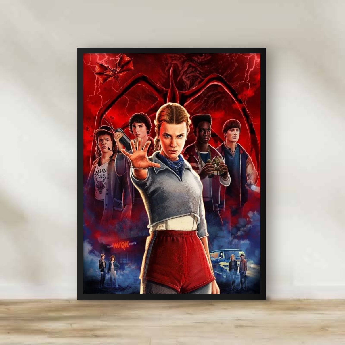 Stranger Things 3 Frame – movie poster wall art | برواز سترينجر ثينجز 3