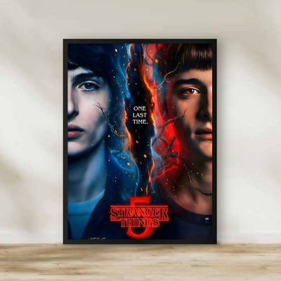 Stranger Things 4 Frame – movie poster wall art | برواز سترينجر ثينجز 4