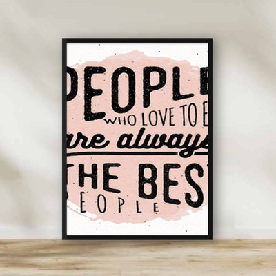 The best people! Frame – kitchen wall art | برواز "The best people!"