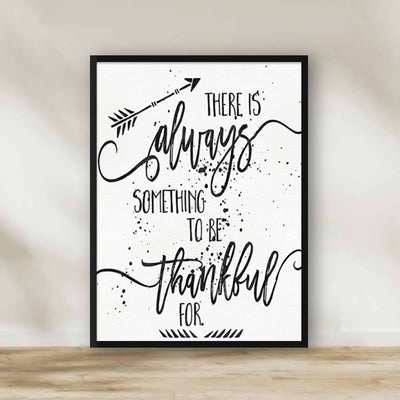 There's always something to be thankful for Frame – gallery wall frame set | برواز There's always something to be thankful for