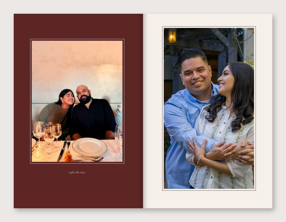 You Won My Heart photobook – framed photo pages