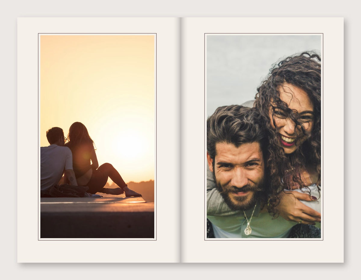 You Won My Heart photobook – framed photo spread