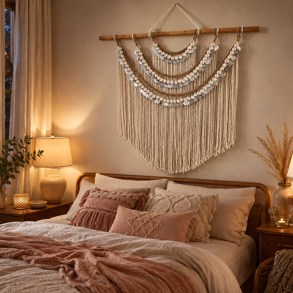 Zeina — Coin Macramé Wall Hanging