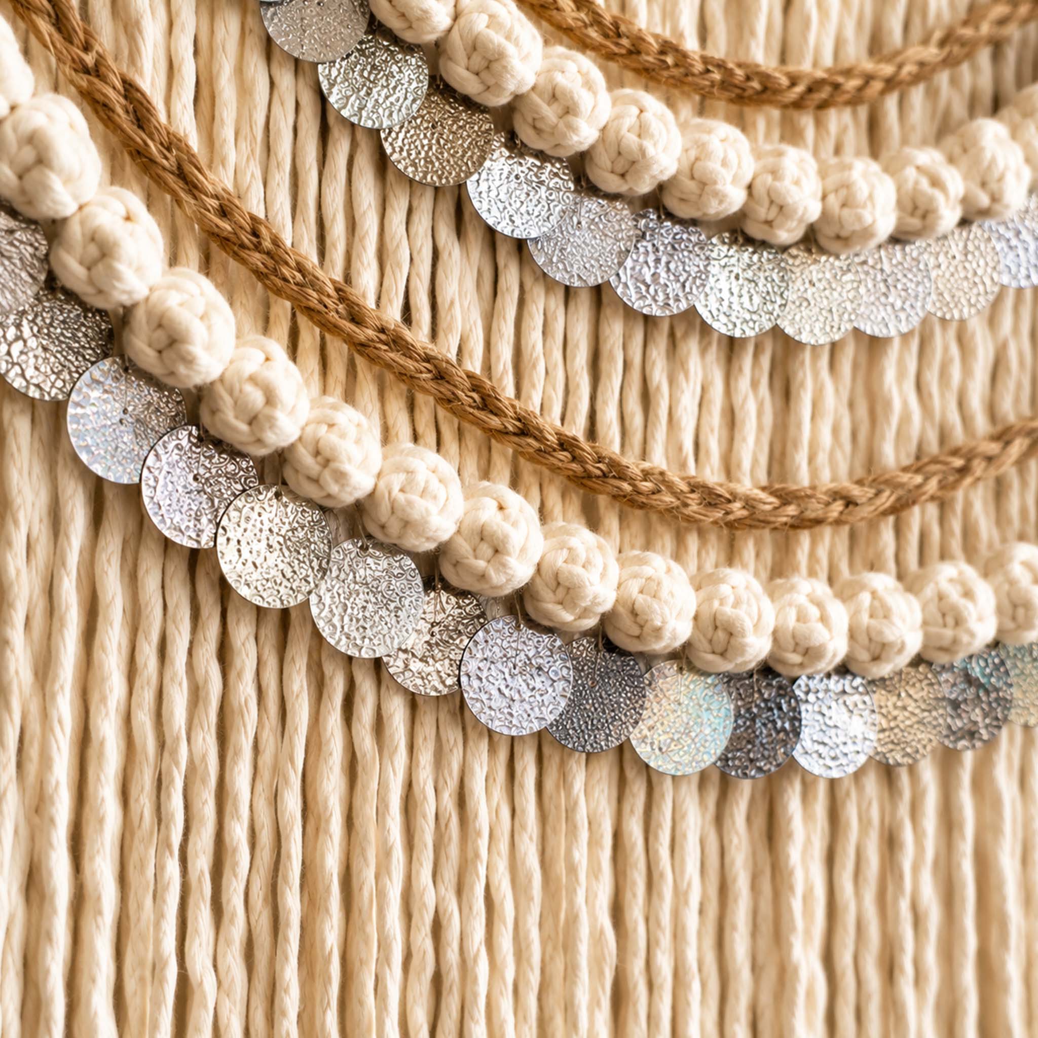 Zeina — Coin Macramé Wall Hanging