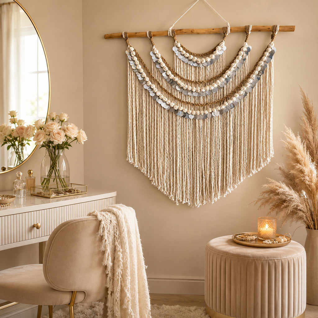 Zeina — Coin Macramé Wall Hanging